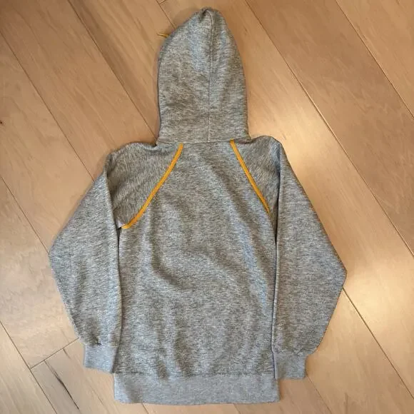 Vintage UC Davis Hoodie S Gray 70s Fleece Pullover California Davis University - Picture 8 of 9